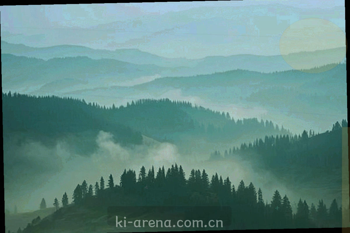 夜场足球场中圈俯拍，草皮纹理与灯光阴影分明，画面上叠加淡青色网格线